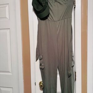 Olive Green Jumpsuit